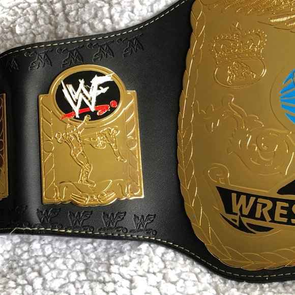 SOLD // WWF World Wrestling Federation World Tag Team Champions Belt Licensed - Picture 6 of 16